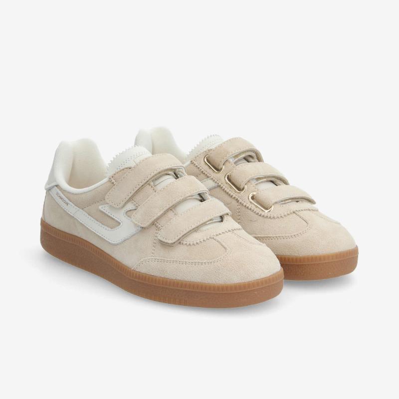 SHEFFIELD STRAPS W - SUEDE/NAPPA - BEIGE